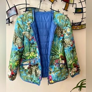 Puff Quilted Jacket By Madeleine. Reversible Size 12